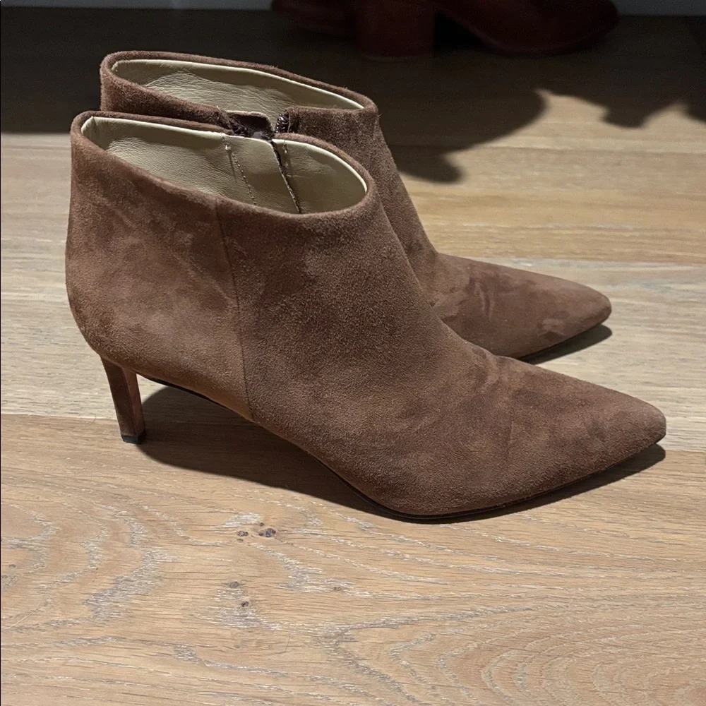 Veronica Beard Leone suede booties 6 - Picture 3 of 7